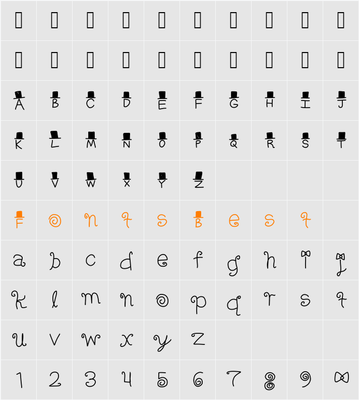 FANCY! Character Map