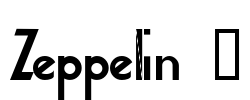 Zeppelin 2 Font Image