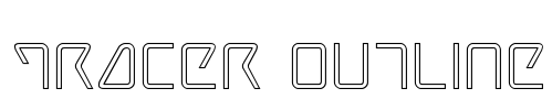 Tracer Outline Font Image