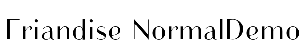 Friandise NormalDemo Font Image