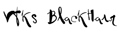 Vtks BlackHair Font Image