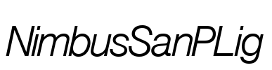NimbusSanPLig Font Image