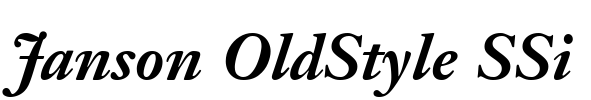 Janson OldStyle SSi