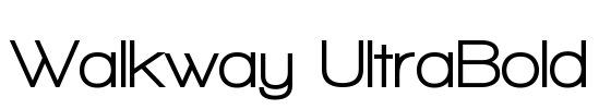 Walkway UltraBold Font Image