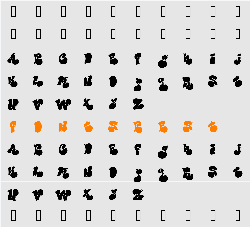 Political Graft Fill Character Map