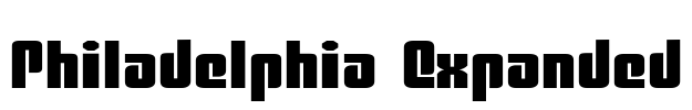 Philadelphia Expanded Font Image