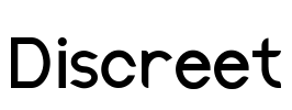 Discreet Font Image