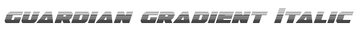 Guardian Gradient Italic