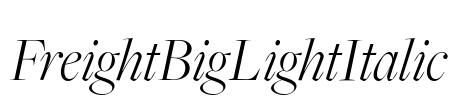 FreightBigLightItalic