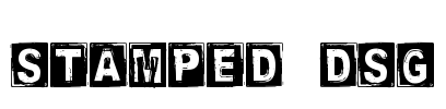 Stamped DSG Font Image