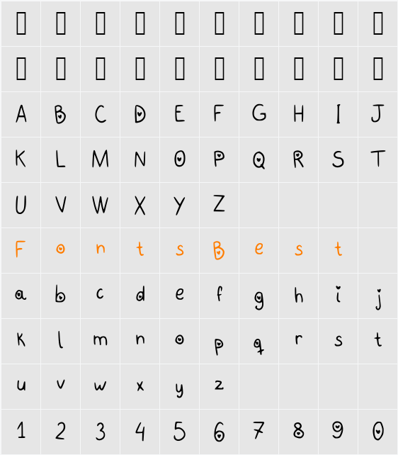 loBe Character Map
