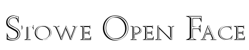 Stowe Open Face Font Image