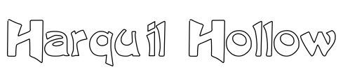 Harquil Hollow Font Image