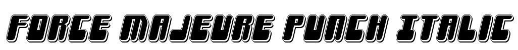 Force Majeure Punch Italic