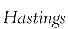 Hastings Font Image