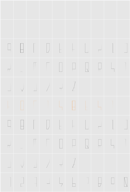 Granite Modern Character Map