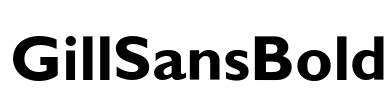 GillSansBold Font Image