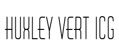 Huxley Vert ICG Font Image