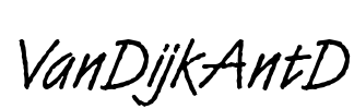 VanDijkAntD Font Image