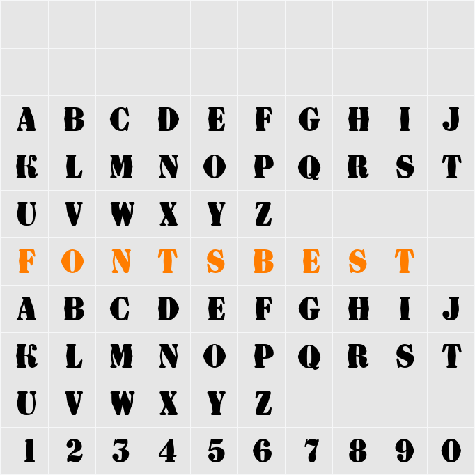 a_DodgerFldDst Character Map