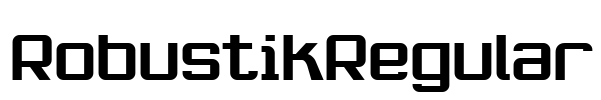 RobustikRegular Font Image