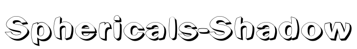 Sphericals-Shadow Font Image