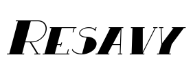 Resavy Font Image