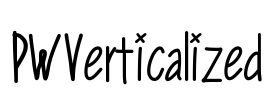 PWVerticalized Font Image