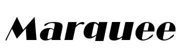 Marquee Font Image
