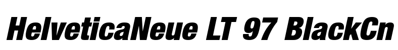 HelveticaNeue LT 97 BlackCn