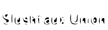 Slushfaux Union Font Image