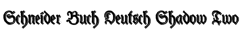 Schneider Buch Deutsch Shadow Two Font Image