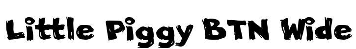 Little Piggy BTN Wide Font Image