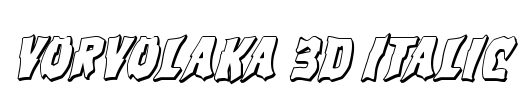 Vorvolaka 3D Italic