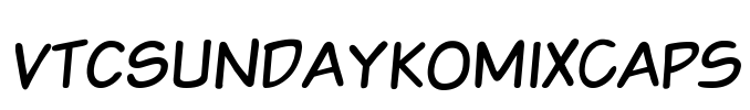 VTCSundaykomixcaps Font Image