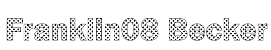 Franklin08 Becker Font Image