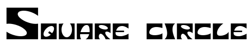 Square circle Font Image