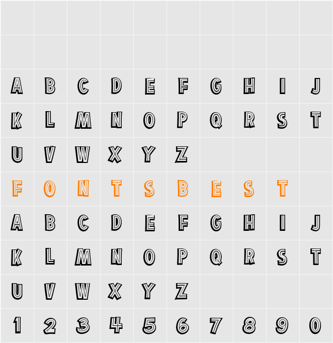 Orange Whip Character Map