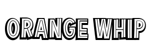 Orange Whip Font Image