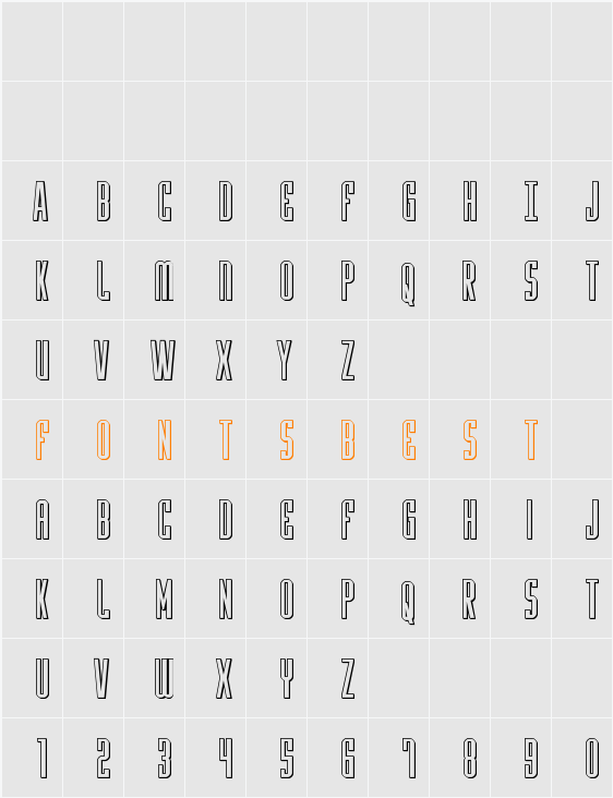 Y-Files Title 3D Character Map