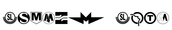 Subway Sign Font Image