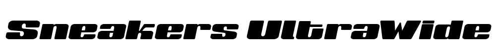 Sneakers UltraWide Font Image