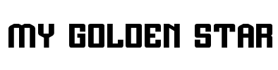 MY GOLDEN STAR Font Image