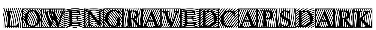 LowEngravedCapsDark Font Image
