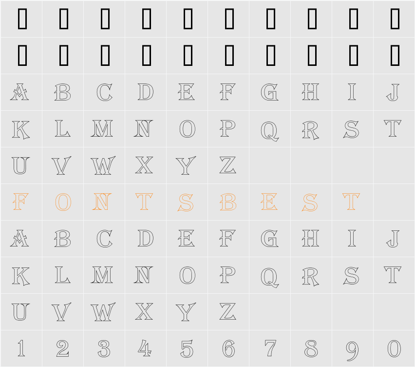 a_AlgeriusOtl Character Map