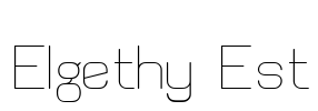 Elgethy Est Font Image