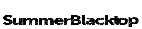 SummerBlacktop Font Image