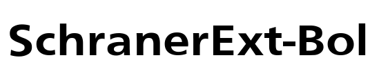 SchranerExt-Bol Font Image