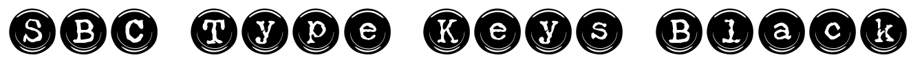 SBC Type Keys Black Font Image