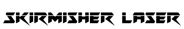 Skirmisher Laser Font Image